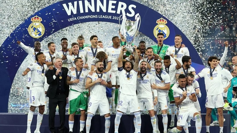 Real Madrid đứng đầu trong các đội vô địch C1 nhiều nhất